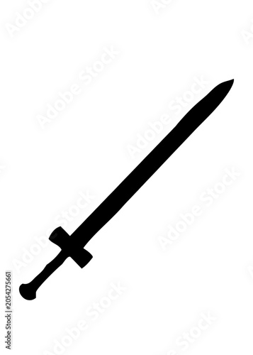 Cuadro en lienzo Espada medieval