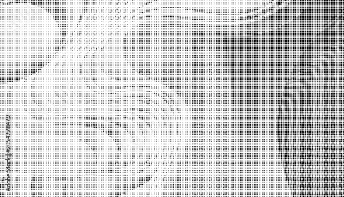 Abstract illustration showcases intricate white wavy patterns on textured surface