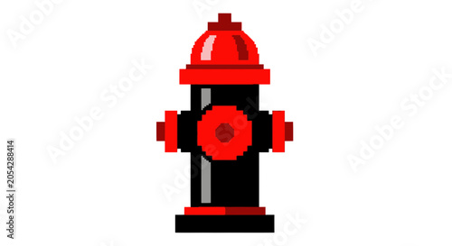 Obraz na plátně Red Fire Hydrant Closeup View.