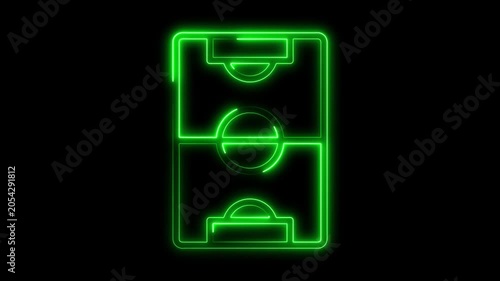 Neon Green Traffic Light Glowing on Black Background neon traffic light glowing traffic light traffic signal