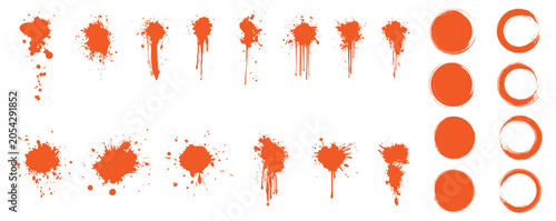 Schilderij op canvas Paint Ink splashes