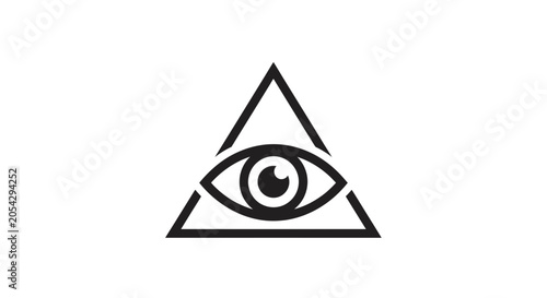 Photos All seeing eye in triangle symbol 2.
