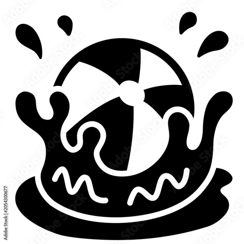 Beach Ball Splash Icon