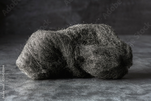 Steel wool used for cleaning, polishing, and surface finishing
