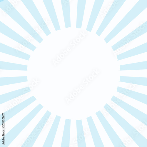 Sunburst Pattern with White Circle