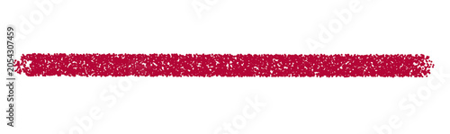 Red highlighter brush stroke line with crayon