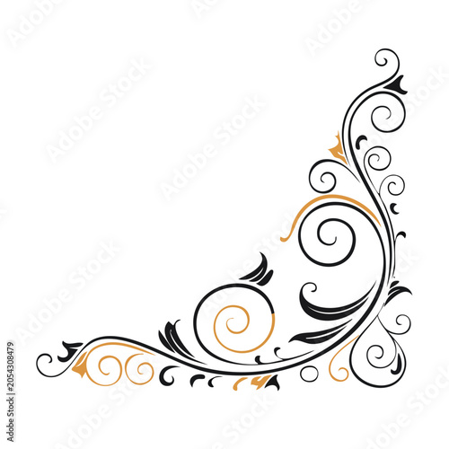 Vintage Decorative Flourish Vector Design
