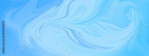 Dreamy light blue fluid texture featuring smooth swirling curves and gentle gradient for tranquil abstract background.