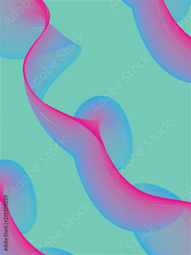 Wave background. Grid. An array with dynamic particle Curved ribbons. Hardcover book layout Designed for posters or banners for sports competitions.