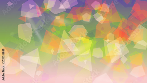 Vibrant Geometric Prism Background with Rainbow Colors