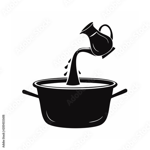 Pouring Liquid into Pot Icon