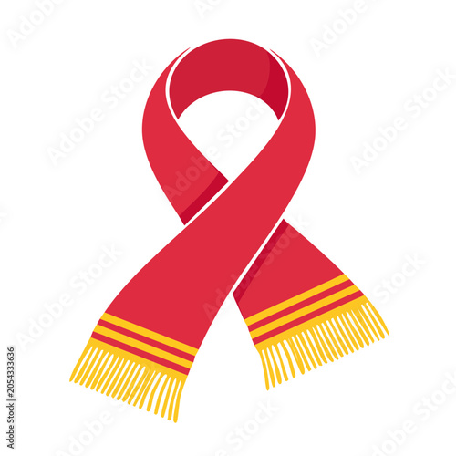 Red ribbon vector illustration