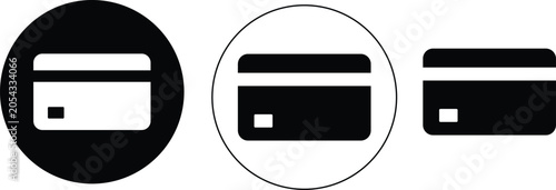 Bilde på lerret Credit Card Payment Icon Set Vector Collection | Banking, Finance & Online Payme