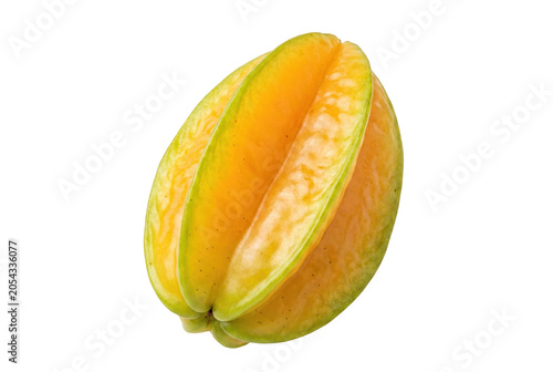Quadro su tela Ripe Whole Carambola Fruit with Yellow and Orange Skin
