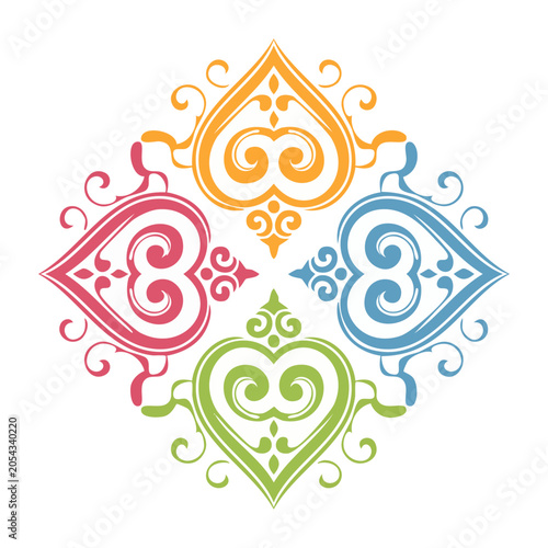 Decorative Ornamental Element Vector Design