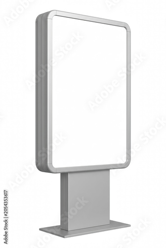 Quadro su tela Blank Vertical Light Box Billboard Stand Isolated
