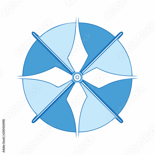 Stylized Compass Rose Icon