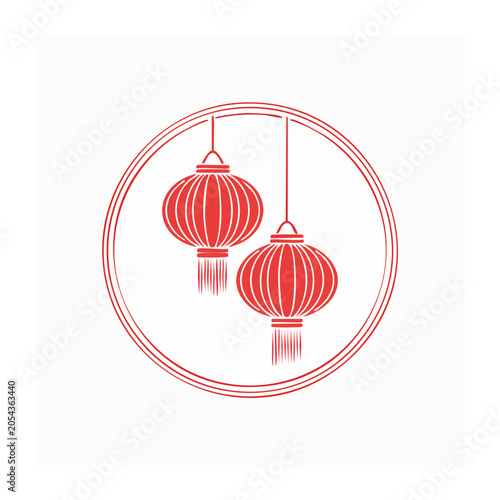 Minimalist red fire flames vector icon