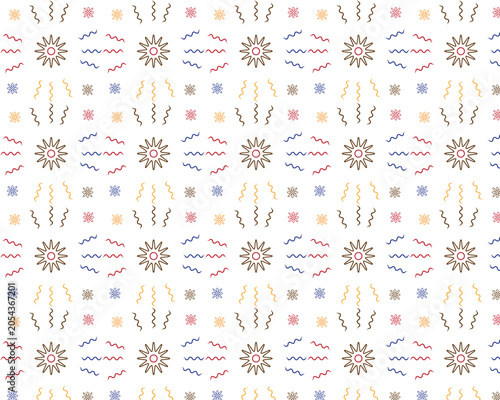 Radiant Sun Geometric Pattern Design