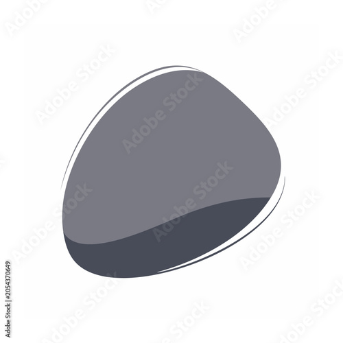 Minimalist gray stone graphic