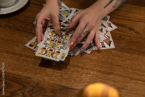 Foto Tarot cards and fortune telling