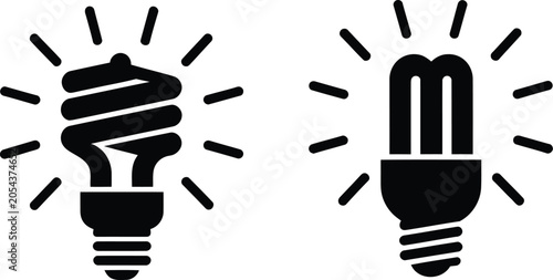 hand drawn light bulb icon vector representing energy saving idea and electricity efficiency concept with bright lamp and ecology conservation theme