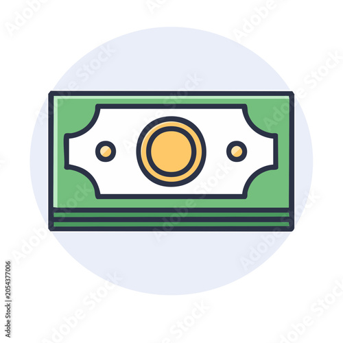 Money Icon in Flat Design