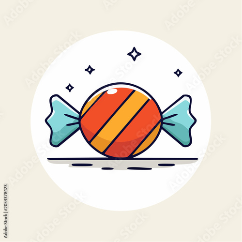 Striped Candy Icon