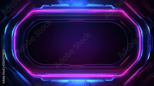 Stunning photo of futuristic esport background for gaming live streaming. Esport game tournament competition neon banner.