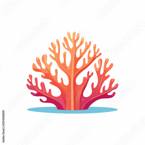 Stylized Coral Illustration
