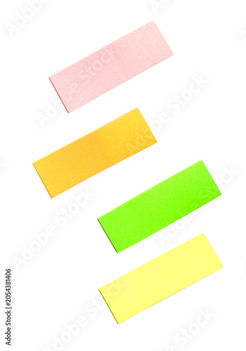 Foto Colorful sticky notes and index page markers isolated transparent PNG set for co