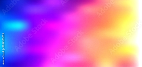 Abstract vibrant background with grainy noisy textured gradient pattern in colorful neon hues for digital design
