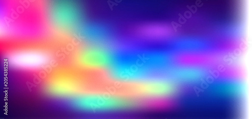 Vibrant abstract background with grainy noisy textured gradients featuring soft colorful light patches and dreamy ethereal artistic blending effects