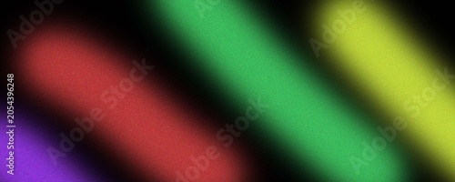 Foto Abstract multicolored glowing light beams on dark background with abstract color