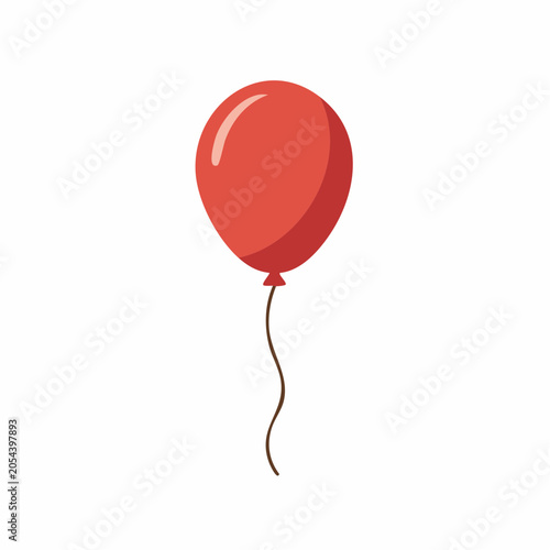 Red Balloon with String