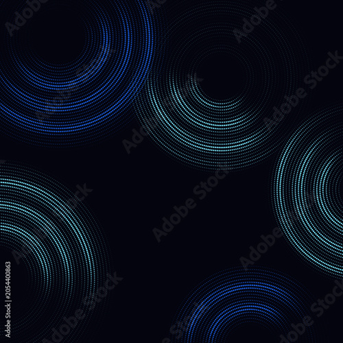 Abstract Halftone Blobs Background