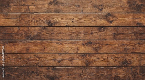 фотографія Rustic Horizontal Wooden Plank Texture Background.