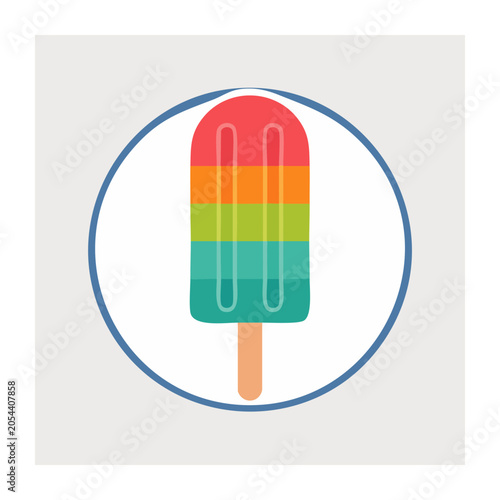 Flat design thermometer icon vector