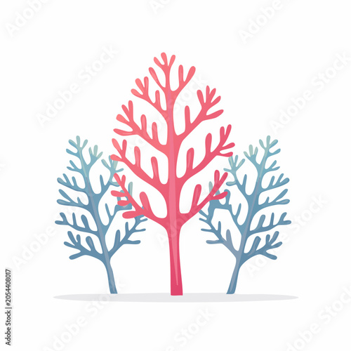 Stylized Coral Reef Illustration