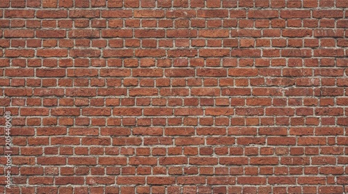 Canvas Print Closeup View Of Red Brick Wall Texture.