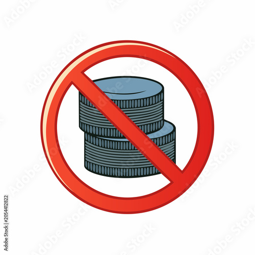 No Coins Allowed Sign
