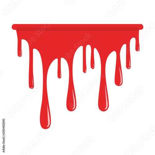 Red minimalist table vector icon