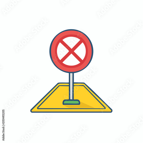 No Parking Sign Icon
