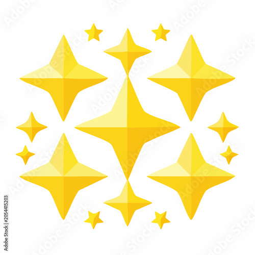 Sparkling Golden Stars Icon