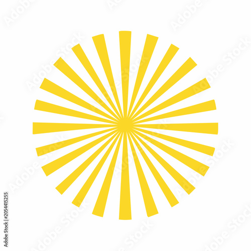 Yellow sunburst pattern