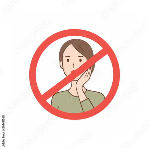 Woman with No Symbol Illustration