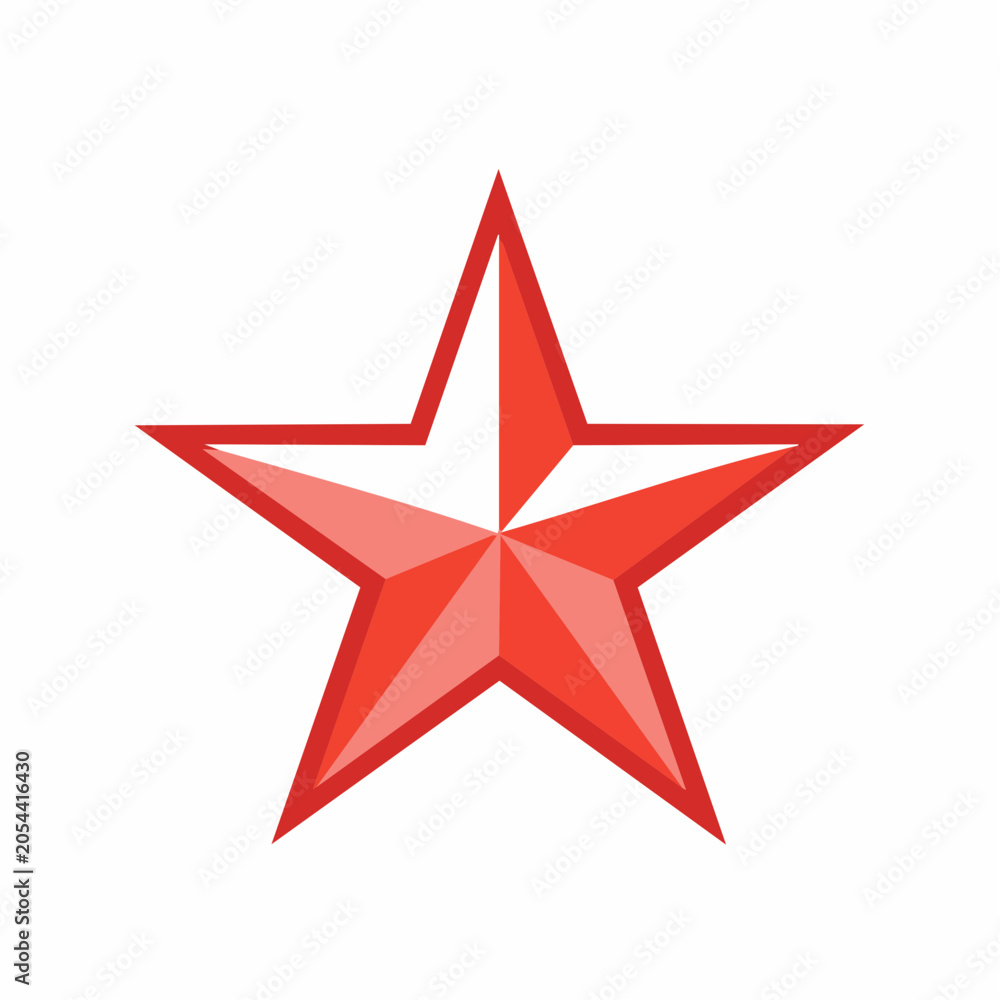 Obraz premium Red Star Icon