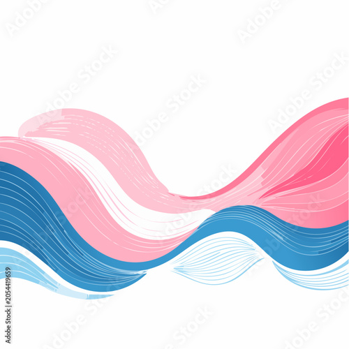 Transgender Pride Flag Waves