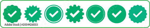 Foto Green Check Mark Elements Collection