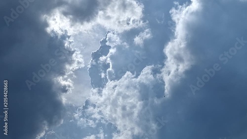 Storm Clouds Slowly Covering the Sun in Real Time Dramatic Sky Footage